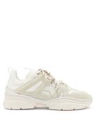 Matchesfashion.com Isabel Marant - Kindsay Suede And Mesh Trainers - Womens - White
