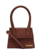 Ladies Bags Jacquemus - Chiquito Leather Cross-body Bag - Womens - Dark Brown