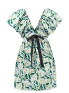 Agua By Agua Bendita - Horizonte Floral-print Cotton-poplin Mini Dress - Womens - Blue Print