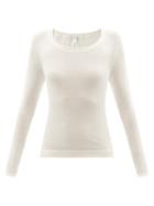 Hanro - Scoop-neck Silk-blend Top - Womens - Cream
