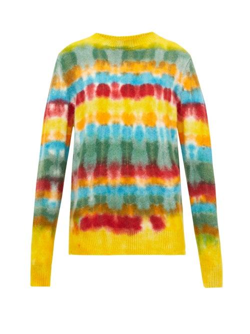 Matchesfashion.com The Elder Statesman - Wacky Tie-dye Cashmere Sweater - Womens - Multi