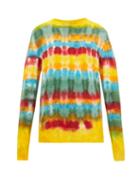 Matchesfashion.com The Elder Statesman - Wacky Tie-dye Cashmere Sweater - Womens - Multi