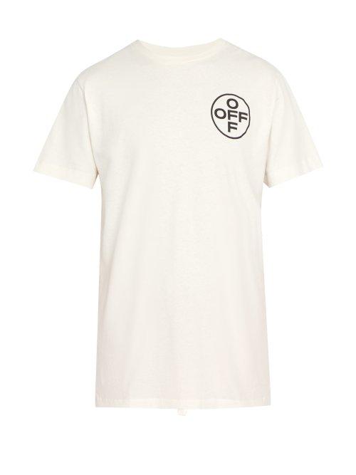 Matchesfashion.com Off-white - Fight Print Cotton T Shirt - Mens - White