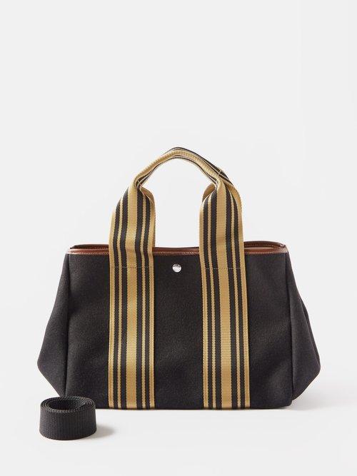 Rue De Verneuil - Traverse Flannel Tote Bag - Womens - Black Multi