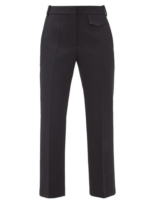 Matchesfashion.com Victoria Beckham - Penelope Pleated Wool-twill Trousers - Womens - Black