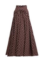 Matchesfashion.com Calvin Klein 205w39nyc - Polka Dot Twill Mini Dress - Womens - Brown White