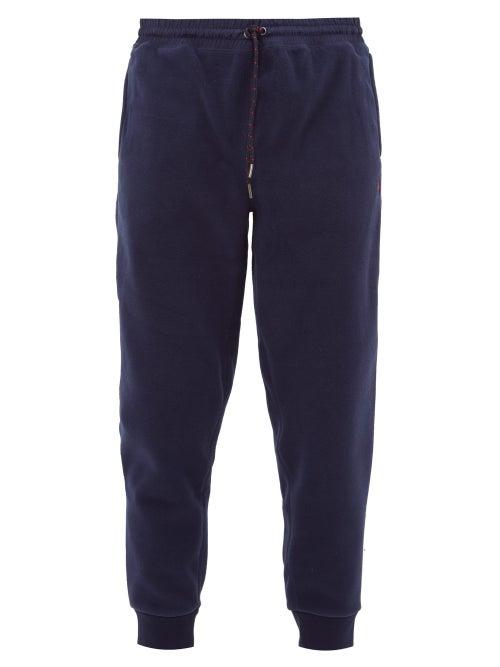 Matchesfashion.com Polo Ralph Lauren - Logo Embroidered Polar Fleece Track Pants - Mens - Navy