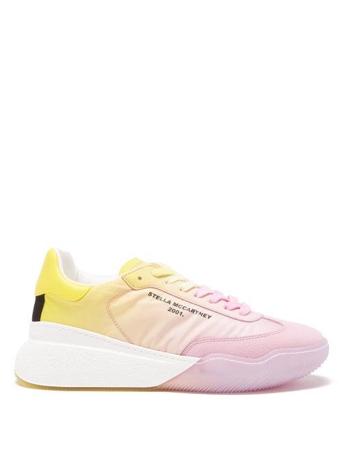 Stella Mccartney - Loop Logo-print Recycled-fibre Trainers - Womens - Multi