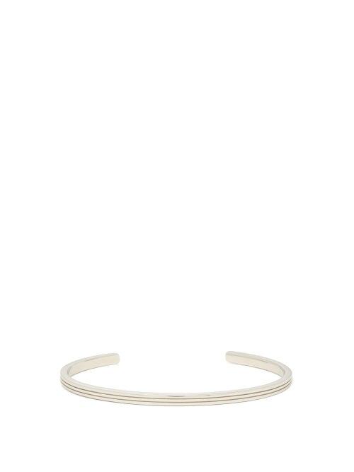 Matchesfashion.com Miansai - Stag Rhodium-plated Sterling Silver Cuff - Mens - Silver