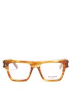 Saint Laurent - Square Tortoiseshell-acetate Glasses - Mens - Brown