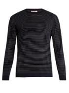 Brunello Cucinelli Striped Fine-knit Cotton Sweater