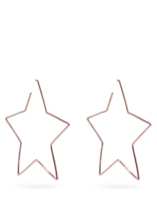 Matchesfashion.com Isabel Marant - Star Hoop Earrings - Womens - Rose Gold