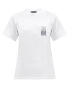 Balenciaga - Barcode Logo-print Cotton-jersey T-shirt - Womens - White