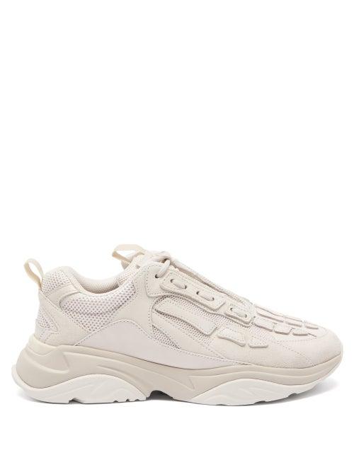 Matchesfashion.com Amiri - Skel Toe Mesh Trainers - Mens - Grey