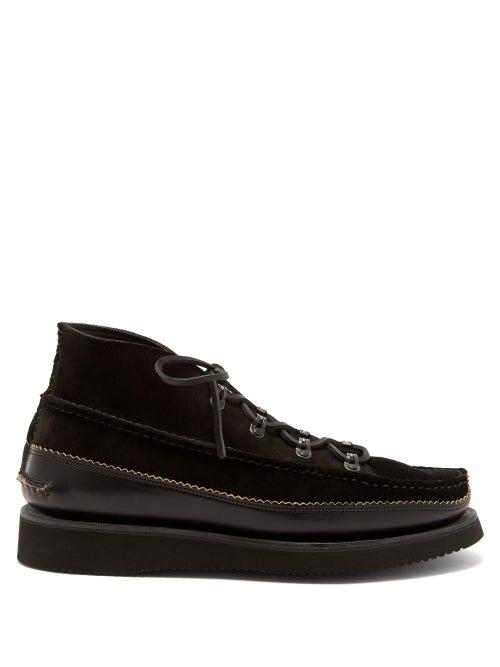 Yuketen - Tokyo Db Chukka Suede Desert Boots - Mens - Black
