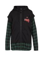 Marcelo Burlon Contrast-panel Zip-through Sweatshirt
