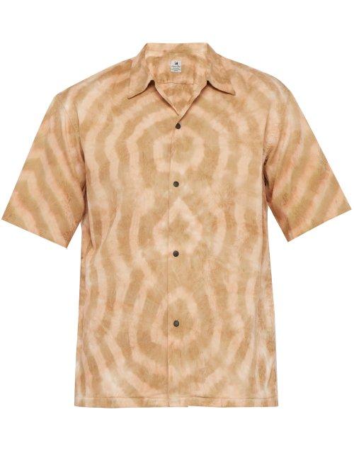 Matchesfashion.com Sasquatchfabrix - Tie Dye Cotton Shirt - Mens - Brown Multi