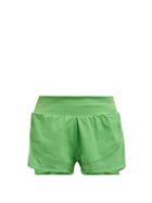Matchesfashion.com Adidas By Stella Mccartney - Double Layer Stretch Shorts - Womens - Green