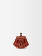 Dezso - Capri Shell Jasper, Sapphire & 18kt Gold Charm - Womens - Orange Multi