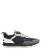 Mens Shoes Dunhill - Radial 2.0 Canvas And Suede Trainers - Mens - Navy
