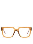 Kuboraum - K25 D-frame Acetate Glasses - Mens - Caramel