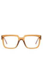 Kuboraum - K25 D-frame Acetate Glasses - Mens - Caramel