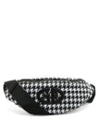 Matchesfashion.com Goldbergh - Velia Houndstooth Belt Bag - Womens - Black White