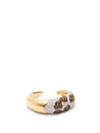 Matchesfashion.com Yvonne Lon - Leopard Diamond, Citrine & 18kt Gold Ring - Womens - Crystal