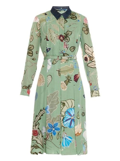 Gucci Flora Knight-print Shirtdress