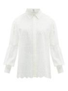 Matchesfashion.com Sir - Amelie Broderie Anglaise Cotton Blouse - Womens - Ivory