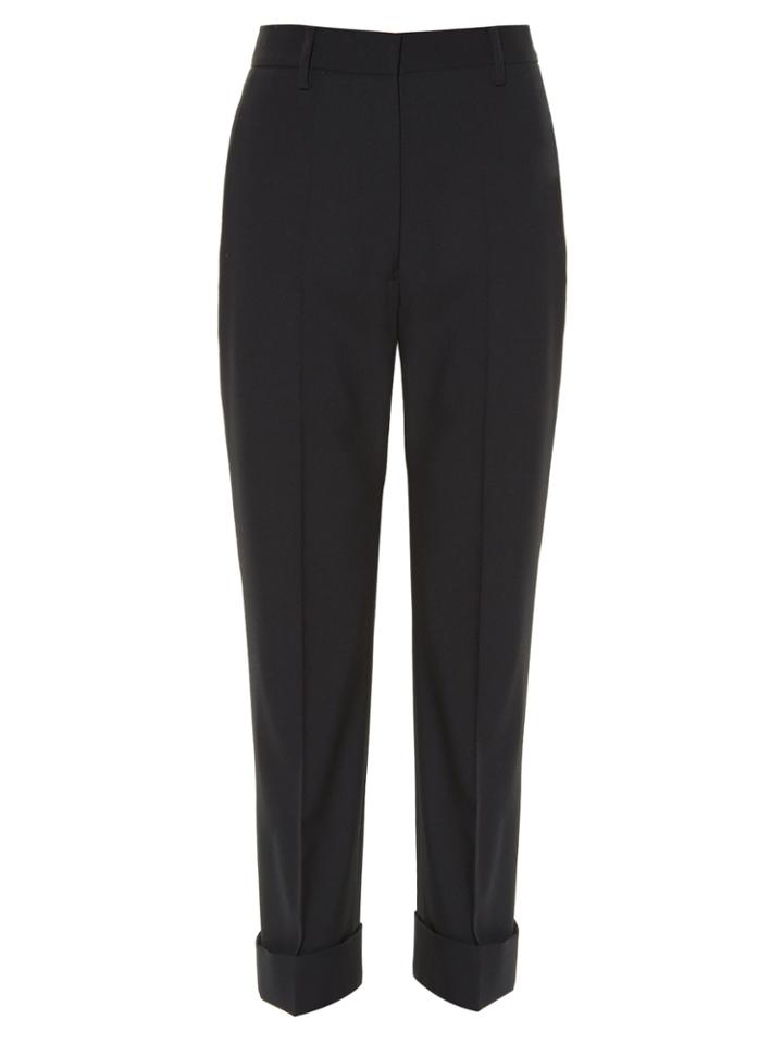Jil Sander Vinicio High-rise Cropped Wool-blend Trousers