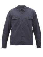 Officine Gnrale - Phileas Flap-pocket Shell Overshirt - Mens - Navy