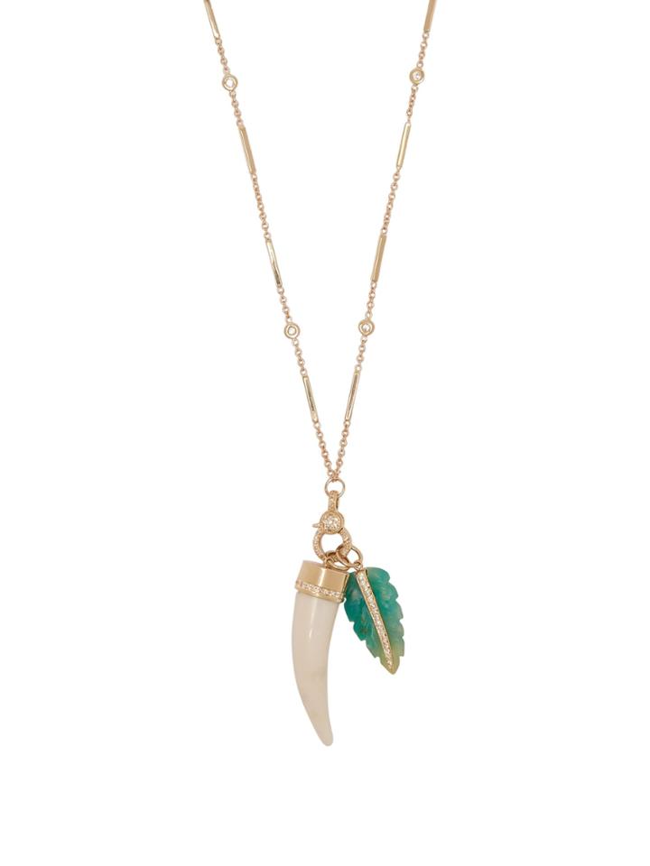 Jacquie Aiche Opal, Bone & Gold Necklace