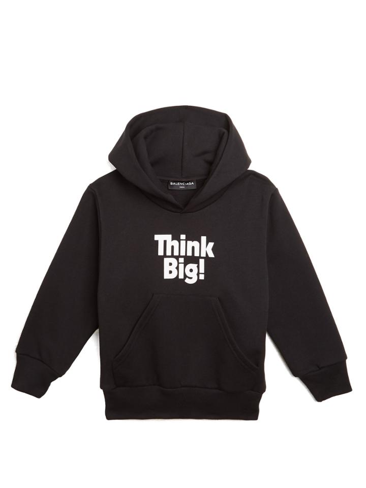 Balenciaga Kids Unisex Cotton Hooded Sweatshirt