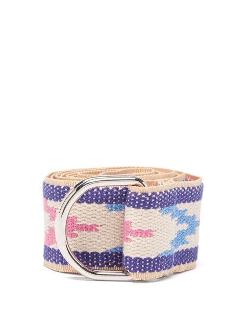 Isabel Marant - Nyessa Geometric-jacquard Belt - Mens - Cream