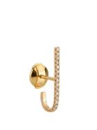 Elise Dray Diamond & Pink-gold Mini Barre Earring