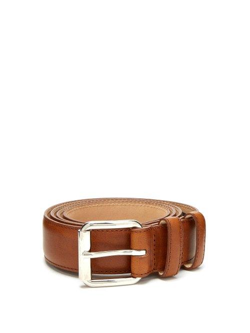 Matchesfashion.com A.p.c. - Paris Leather Belt - Mens - Brown