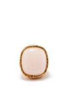 Aurlie Bidermann - Quartz & 18kt Gold-plated Ring - Womens - Pink Gold