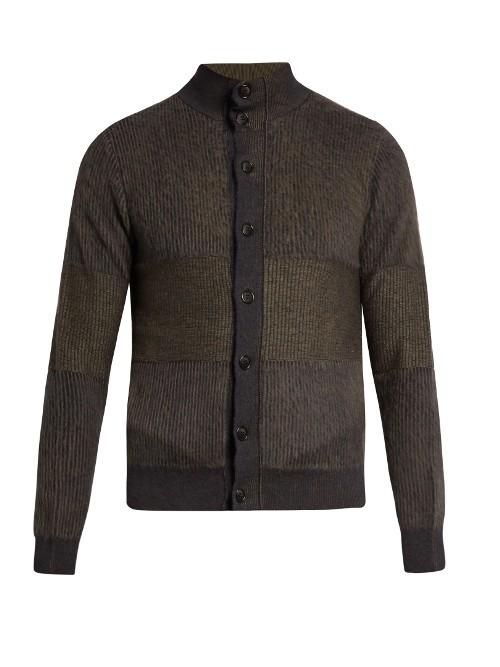 Giorgio Armani Button-down Striped Cardigan