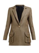 Matchesfashion.com Blaz Milano - Timeless Single Breasted Herringbone Wool Jacket - Womens - Brown Multi