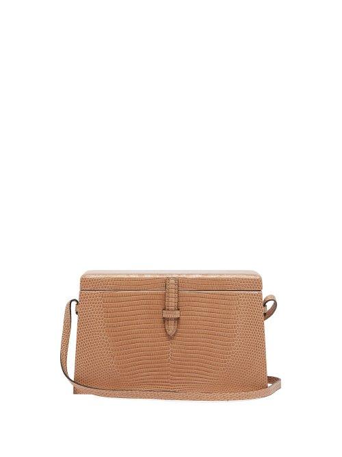 Matchesfashion.com Hunting Season - Trunk Lizard Skin Cross Body Bag - Womens - Light Pink