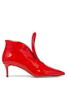 Matchesfashion.com Christopher Kane - C String Leather Ankle Boots - Womens - Red