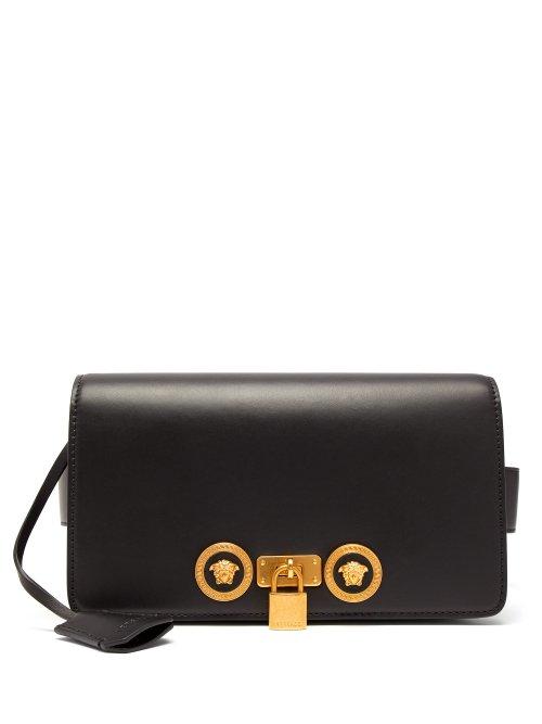 Matchesfashion.com Versace - Medusa Plaque Leather Belt Bag - Mens - Black