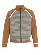 Fendi Checked Zip-through Cotton-blend Track Jacket