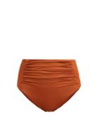 Matchesfashion.com Self-portrait - High Waisted Bikini Briefs - Womens - Tan