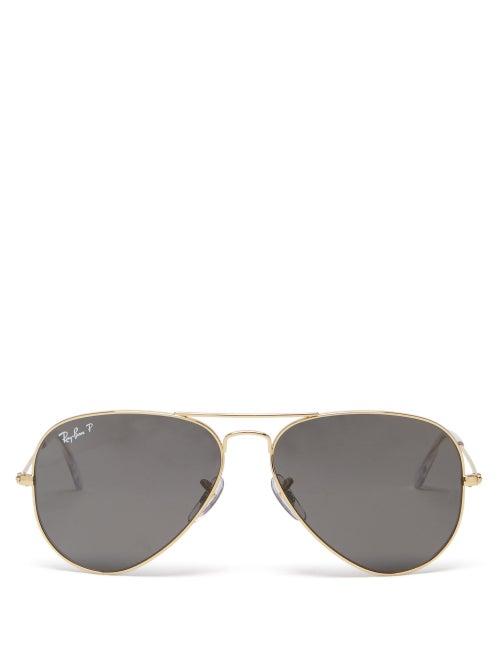 Ray-ban - Aviator Metal Sunglasses - Mens - Gold