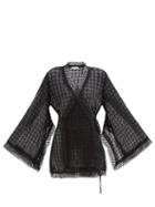 Lolita Jaca - Fabiana Cotton-crochet Kaftan - Womens - Black