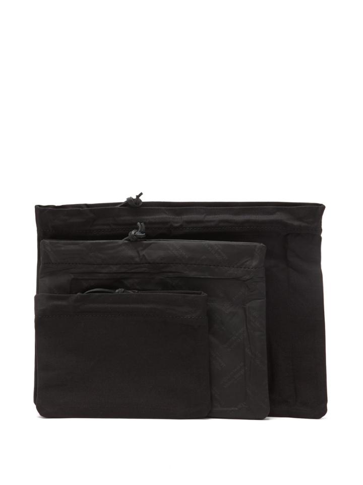 Maison Margiela Set Of Three Stereotype Nylon Pouches