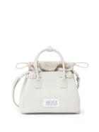 Matchesfashion.com Maison Margiela - 5ac Small Drawstring Leather Bag - Womens - White