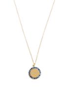 Alison Lou Sapphire & Yellow-gold Twister Necklace